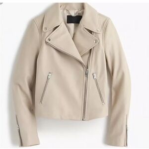 JCrew Collection Leather Motorcycle Jacket Sz 12
